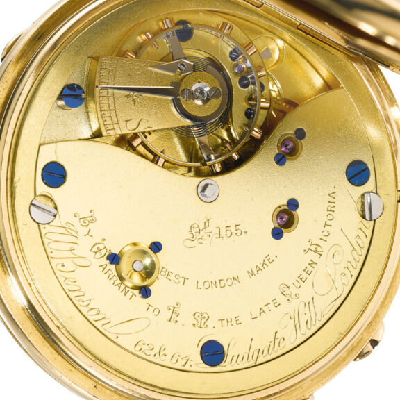 An English gold half-hunting cased lever watch Circa 1904 An English gold half-hunting cased lever watch Circa 1904