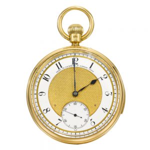 A fine gold English minute repeating lever watch Circa 1903