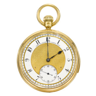A fine gold English minute repeating lever watch Circa 1903