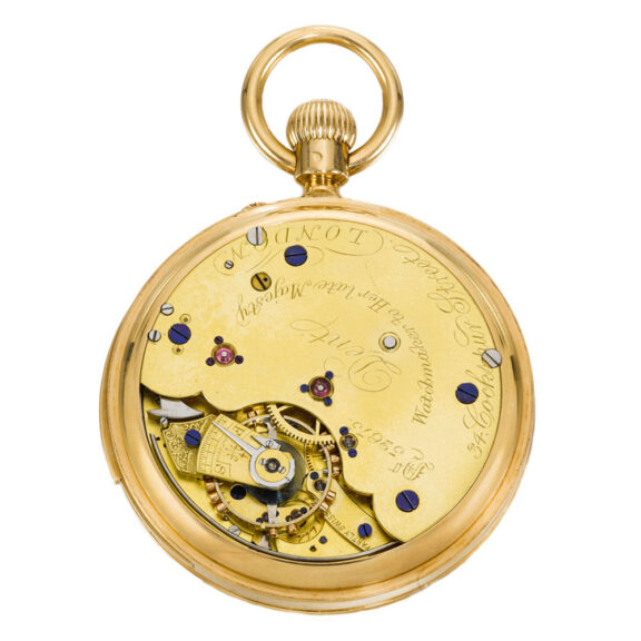 A fine gold English minute repeating lever watch Circa 1903 A fine gold English minute repeating lever watch Circa 1903
