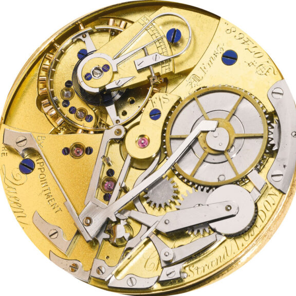 Gold English split seconds lever chronograph Circa 1886 Gold English split seconds lever chronograph Circa 1886
