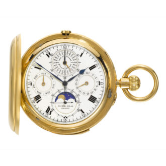 English perpetual calendar minute repeating watch Circa 1902