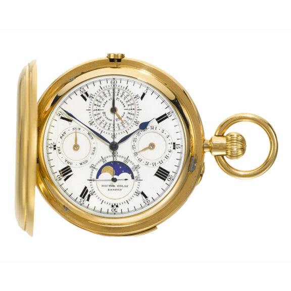 English perpetual calendar minute repeating watch Circa 1902