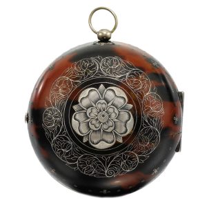 Splendid English silver and tortoiseshell verge watch Circa 1680