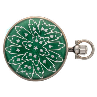 Small Swiss silver and enamel pendant watch Circa 1960