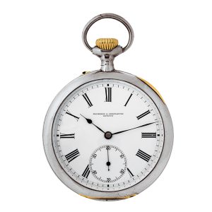 Swiss silver and gold open faced lever watch Circa 1904