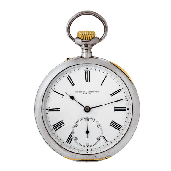 Swiss silver and gold open faced lever watch Circa 1904