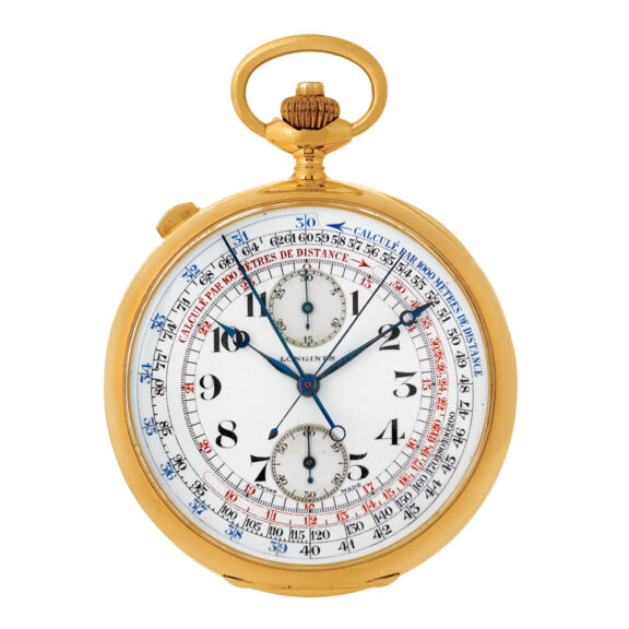 Swiss yellow gold complicated pocket watch Circa 1920