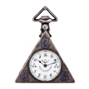 Fine Swiss silver keyless triangle shaped pocket watch Circa 1930