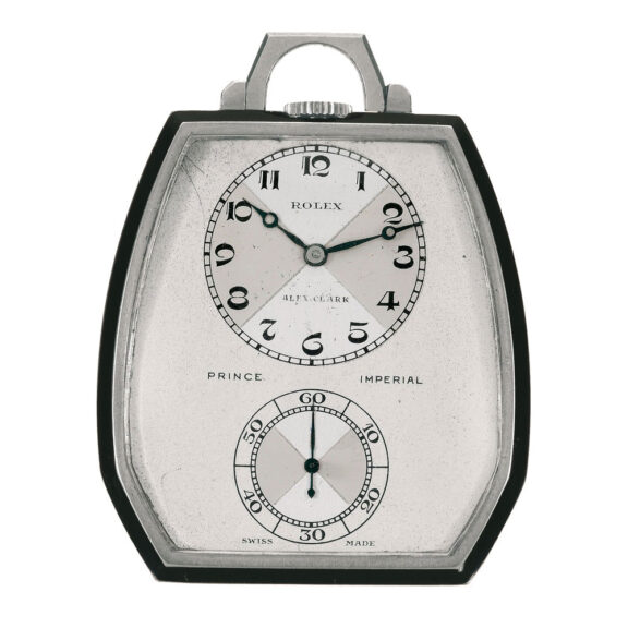 Fine Swiss stainless steel dress pocket watch Circa 1940