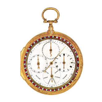 English gilt metal astronomical coach watch Circa 1790