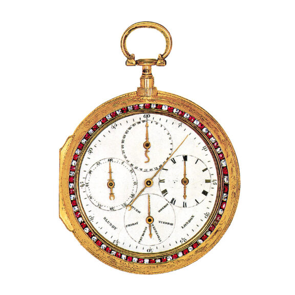 English gilt metal astronomical coach watch Circa 1790