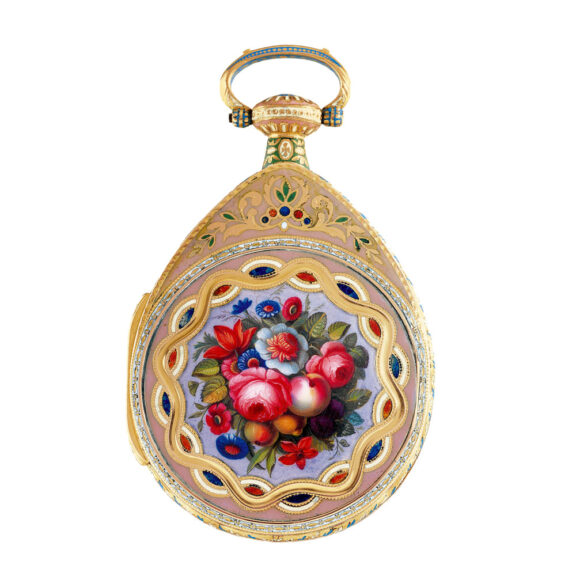 English gold, enamel watch for the Chinese market Circa 1820 English gold, enamel watch for the Chinese market Circa 1820