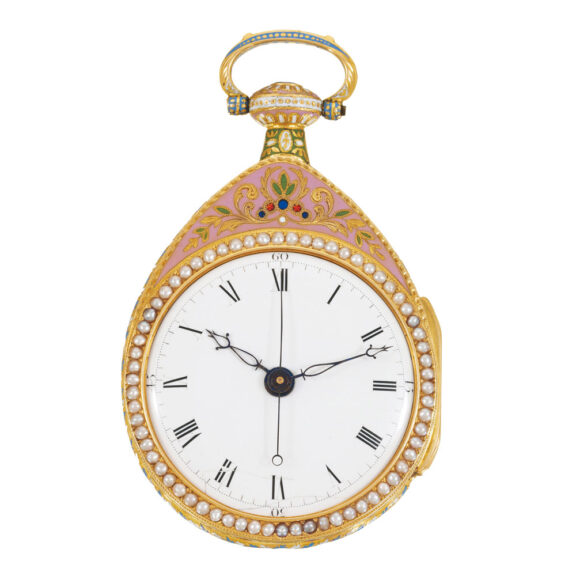 English gold, enamel watch for the Chinese market Circa 1820 English gold, enamel watch for the Chinese market Circa 1820