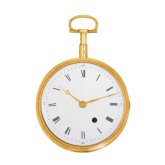 Rare Swiss 18k gold automaton pocket watch Circa 1800
