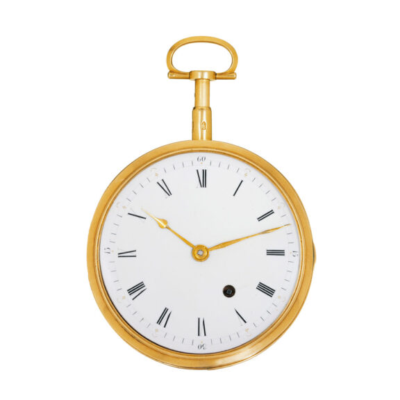 Rare Swiss 18k gold automaton pocket watch Circa 1800 Rare Swiss 18k gold automaton pocket watch Circa 1800