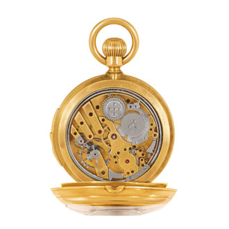 Swiss 18k yellow gold astronomical pocket watch Circa 1900