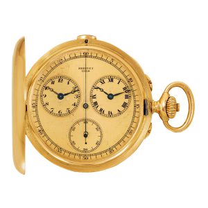 French 18k gold hunting cased pocket watch Circa 1930