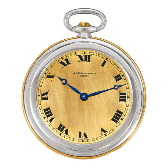 Swiss gold Art Deco two-tone cased watch Circa 1925