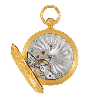 Swiss gold watch with pivoted detent escapement Circa 1880