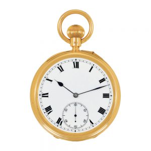 English 18 Carat gold one minute tourbillon watch Circa 1904
