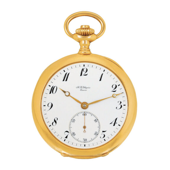 Swiss gold five minute repeating pocket watch Circa 1910