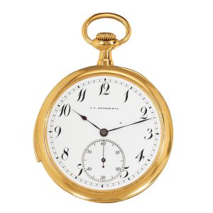 Swiss gold minute repeating dress pocket watch Circa 1910