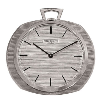 Swiss 18 carat white gold keyless dress watch Circa 1967
