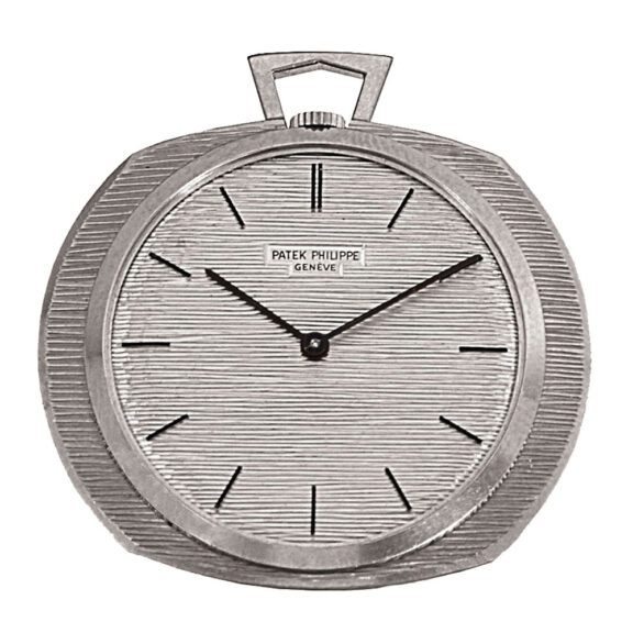Swiss 18 carat white gold keyless dress watch Circa 1967