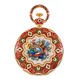 Swiss gold enamel watch for the Islamic market Circa 1830