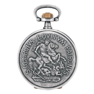 Swiss silver open faced keyless pocket watch Circa 1938