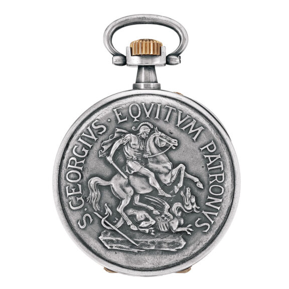 Swiss silver open faced keyless pocket watch Circa 1938