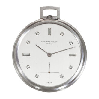 Swiss platinum watch with Diamond-set dial Circa 1950
