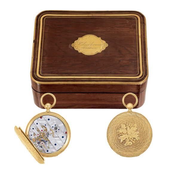 Swiss chronometer with pivoted detent escapement Circa 1860 Swiss chronometer with pivoted detent escapement Circa 1860