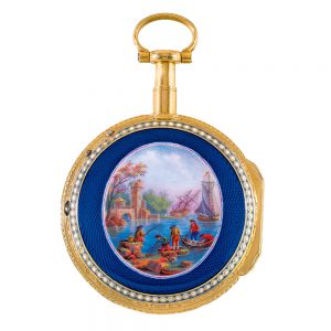 French 20k gold repeating à toc verge watch Circa 1779