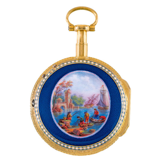 French 20k gold repeating à toc verge watch Circa 1779
