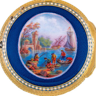 French 20k gold repeating à toc verge watch Circa 1779