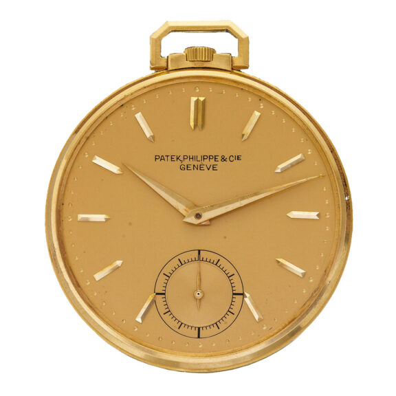 Fine Swiss 18k yellow gold keyless dress watch Circa 1950
