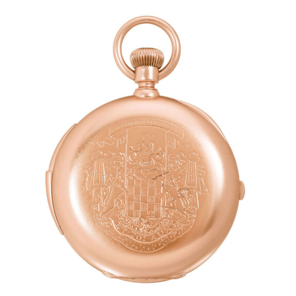 Swiss 18k pink gold minute repeating chronograph Circa 1890 Swiss 18k pink gold minute repeating chronograph Circa 1890