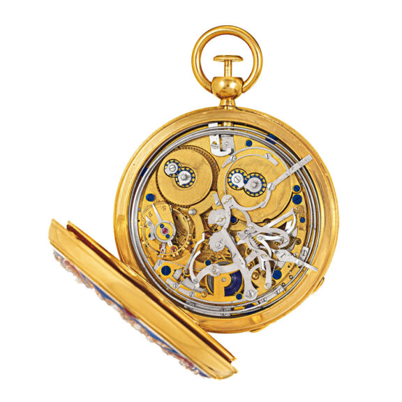 Swiss gold, pearl and diamond-set repeating watch Circa 1835 Swiss gold, pearl and diamond-set repeating watch Circa 1835