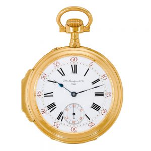 Swiss 18k gold watch for the Hispanic market Circa 1890