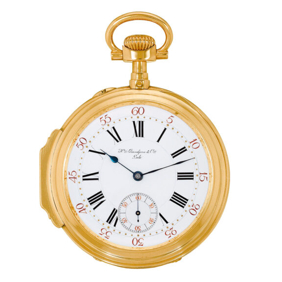 Swiss 18k gold watch for the Hispanic market Circa 1890