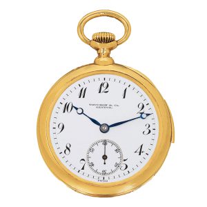 Swiss gold minute repeating lady's pendant watch Circa 1914