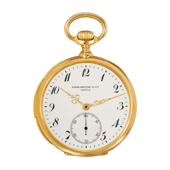 Thin Swiss 18k gold minute repeating dress watch Circa 1902