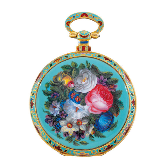 Swiss gold and enamel watch for Chinese market Circa 1830