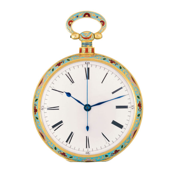 Swiss gold and enamel watch for Chinese market Circa 1830 Swiss gold and enamel watch for Chinese market Circa 1830