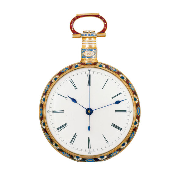 Swiss gold lever watch with center seconds Circa 1835 Swiss gold lever watch with center seconds Circa 1835