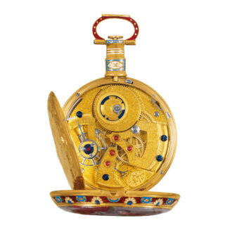 Swiss gold lever watch with center seconds Circa 1835