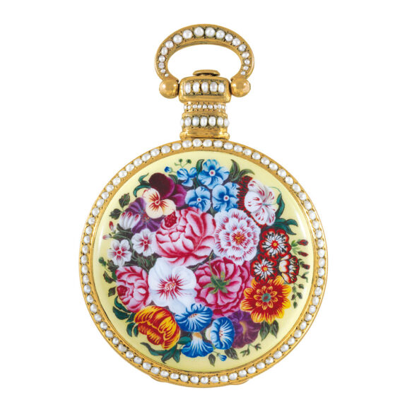 Swiss gold and enamel watch for Chinese market Circa 1850