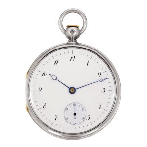 French silver repeater with grande sonnerie striking Circa 1796